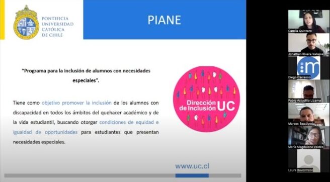 Imagen de taller via Zoom realizado para docentes