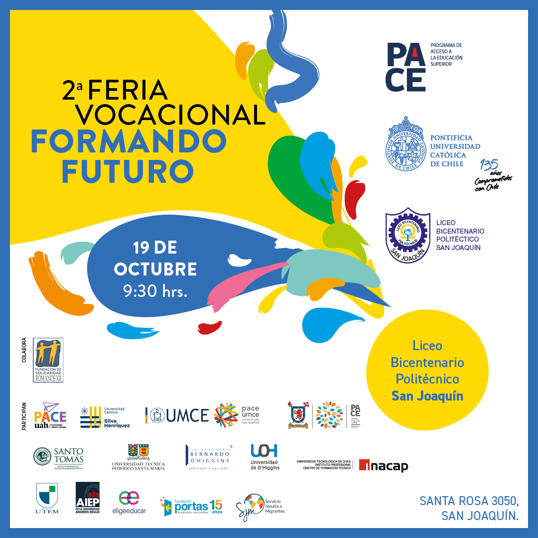 Afiche 2da Feria Vocacional Formando Futuro 2023