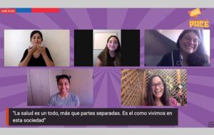 Profesionales de PACE UC y del programa PACE de otras Instituciones de Educación Superior, en la feria virtual Ven a Elegir PACE.