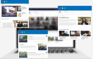 Pantallazos sitio web Inclusión UC: aprendizaje.uc.cl