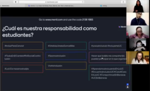Actividad grupal con propuestas para hashtags para usar en próximas acciones inclusivas