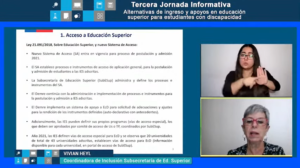 Exposición de Vivian Heyl, coordinadora Inclusión Mineduc