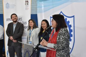 Seremi de Educación RM dando la bienvenida al inicio de la Feria Vocacional