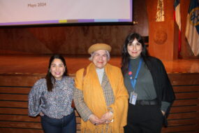 Coordinadora PEM, tutora de acompañamiento y orientadora del Liceo Técnico San Miguel en Ceremonia Bienvenida Talleres PACE UC